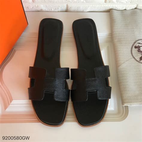 black hermes slippers|Hermes oran slippers price.